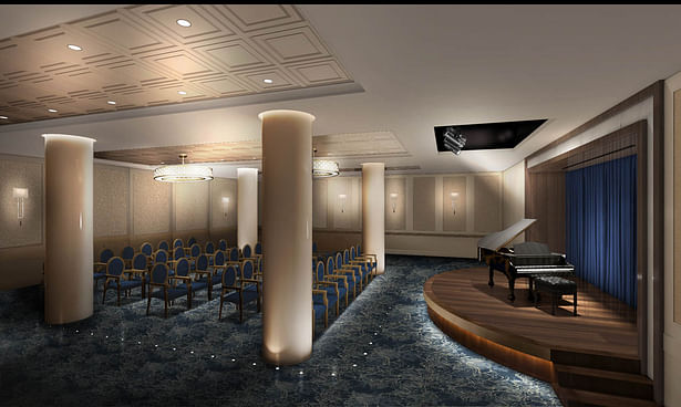 Rendering of the Auditorium Stage and seating