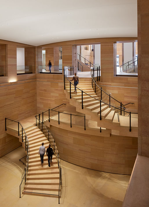 View of the Williams Forum from level one, looking west to Lenfest Hall - Steve Hall © Hall + Merrick Photographers, 2021