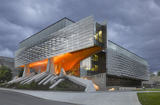 Bill & Melinda Gates Hall at Cornell University by Morphosis Architects. Photo: Roland Halbe.