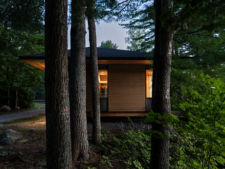 Recently completed Cabin by a Lake