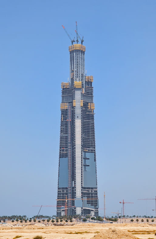 Jeddah Tower avança para a 107ª andar e deve superar 1 km de altura até 2026 1 Construction progress on Jeddah Tower as of May 2026