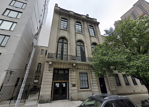 Current condition of 3 East 89th Street, the former National Academy Museum. Image via <a href="https://www.google.com/maps/place/3+E+89th+St,+New+York,+NY+10128/@40.7832759,-73.9585392,3a,86.6y,46.27h,115.47t/data=!3m6!1e1!3m4!1sK4JrQFsTZFzvqXG7EuL-ag!2e0!7i16384!8i8192!4m5!3m4!1s0x89c258a28bee6e05:0xac87eec41f876e4d!8m2!3d40.783428!4d-73.958326">Google Street View</a>.