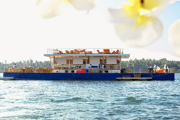 Another external view of the Floating Restaurant at Goa