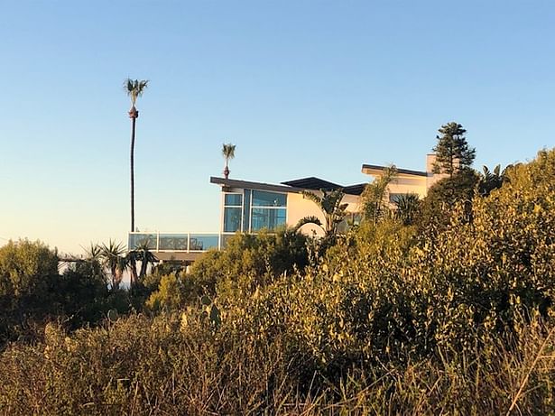 recent south elevation from sunset cliffs park photo: Michele Grace Hottel