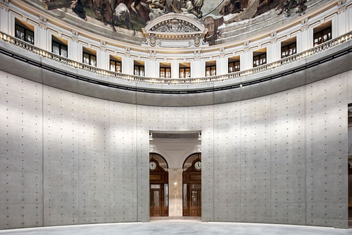 The grand rotunda inside the soon-to-open Bourse de Commerce — Pinault Collection in Paris. Photo: Patrick Tourneboeuf.