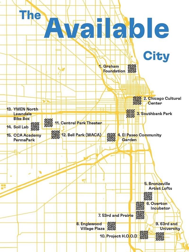 Site map. Image courtesy Chicago Architecture Biennial.