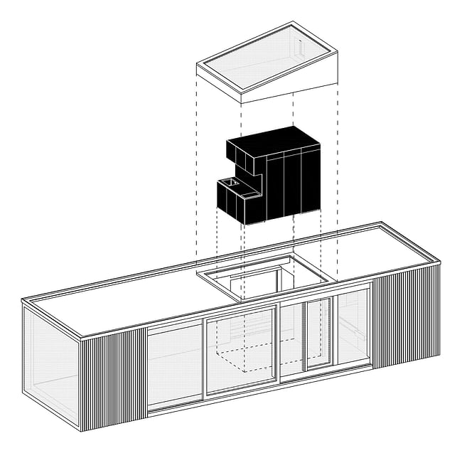 Axonometric. Image: Ark Shelter Studio.