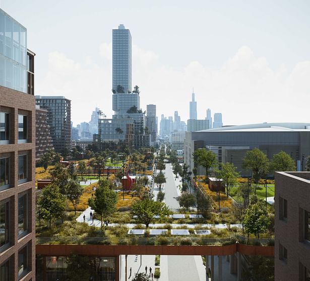 Madison Street Facing East (Rendering by Proloog)