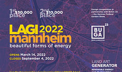 LAGI 2022 Mannheim Competition invites designs for beautiful renewable energy landscape at site of BUGA 23