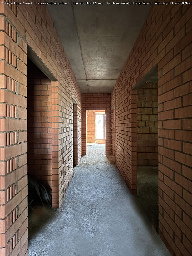 corridor in the bedroom area