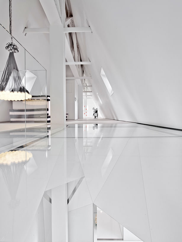 attic level glass floor