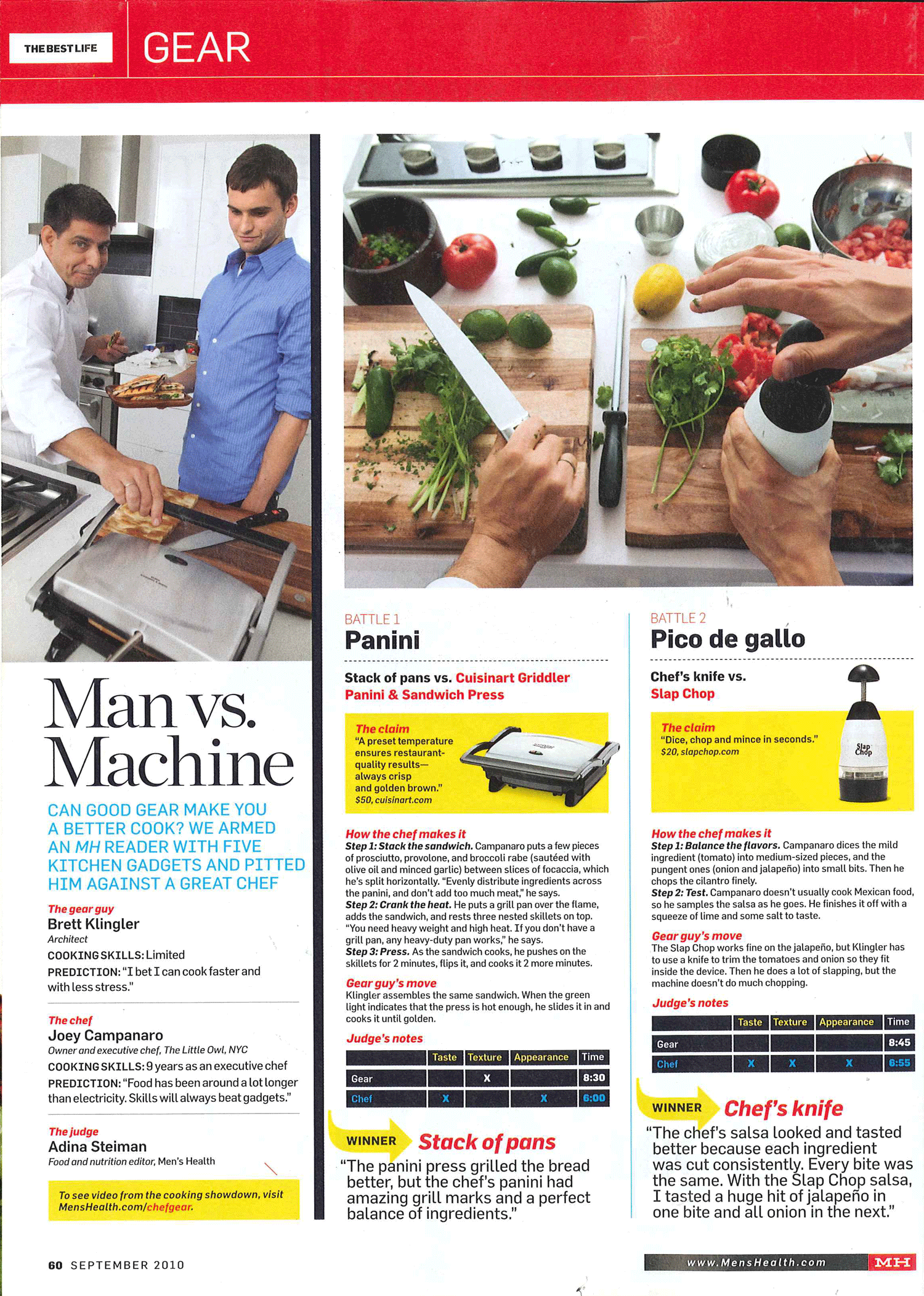 Men'sHealth Man vs. Machine Cooking Battle