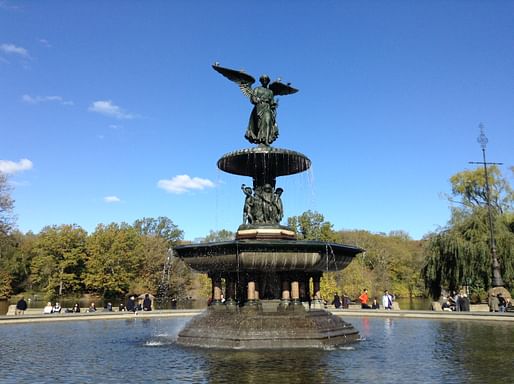 The Bethesda Fountain in Central Park. Image courtesy Wikimedia Commons user Daniel Dimitrov. 