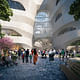 A rendering of the Gilder Center's interior. Rendering by MIR and Studio Gang.