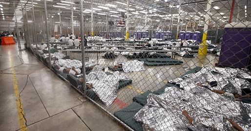 Migrant children in the U.S. Customs and Border Protection​ Placement Center in Nogales, AZ. Image: AP Photo.