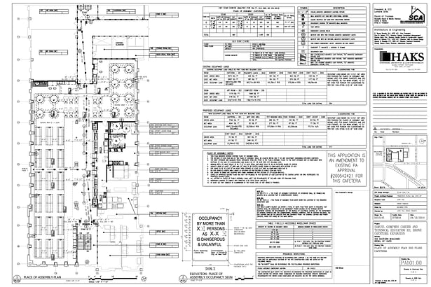 Place of Assembly Drawing