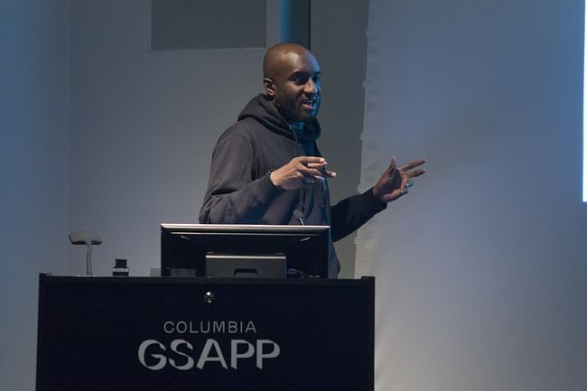 Virgil Abloh at Columbia GSAPP in 2017