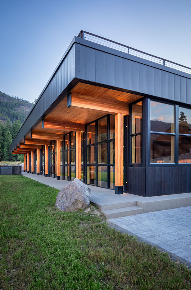 Berm House colonnade, Benjamin Drummond