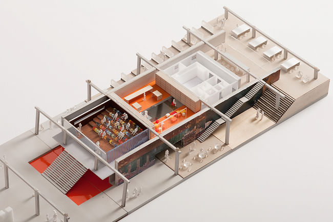 Garage Museum in Gorky Park, model. (Photo © Garage Center for Contemporary Culture, Moscow. Image courtesy of OMA.)