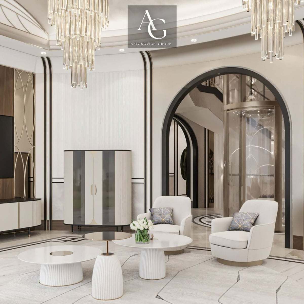 Modern Opulence Unveiled: Antonovich Group's Luxury Interior Design for ...