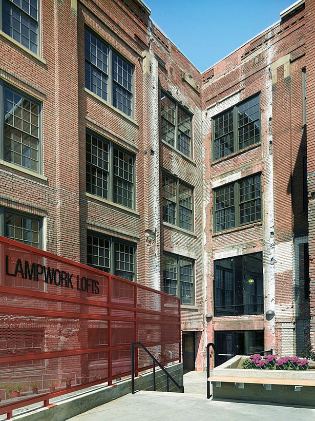 Exterior signage and new courtyard 