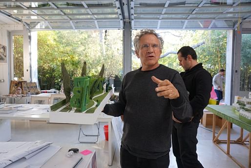 Michael B. Lehrer, 2020 AIA|LA Gold Medal recipient. Image courtesy of <a href="https://archinect.com/features/article/150171581/studio-visits-lehrer-architects">Archinect</a>.