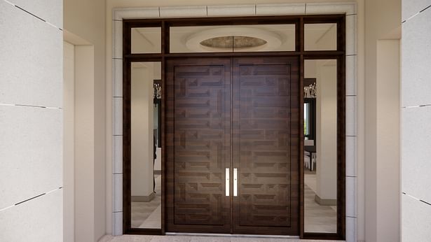 Revit 3D Enscape Rendered Entry Doors
