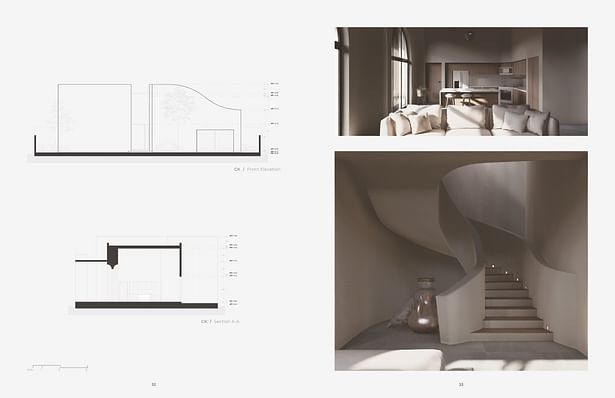 Sections and Interior Renders