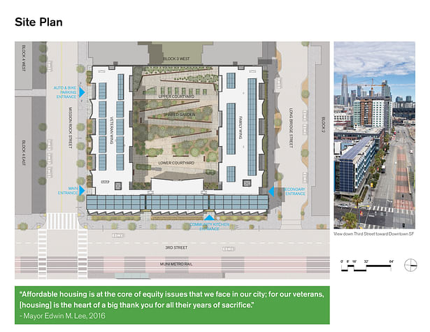 Edwin M. Lee Apartments - Site Plan  (Leddy Maytum Stacy Architects)