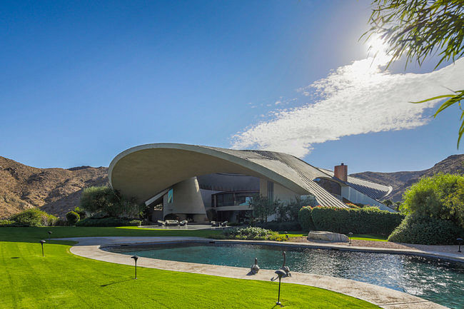The 23,366-square-foot home was designed in 1973 by the California Modernist architect John Lautner photo by Brian Thomas Jones