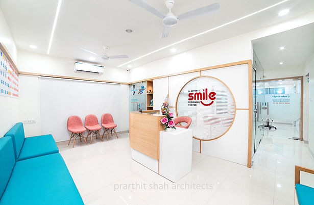 Dental Clinic Reception Design Dental clinic reception design dental procedure can be stressful work for dentist as well as patients and natural light in this clinic decreases the stress. Natural light is also ideal light condition for shade matching. #dentalclinicdesign #Pedodontist #PediatricDentistry #Dentistry #childdentist #smiledesign #dentalhospital 