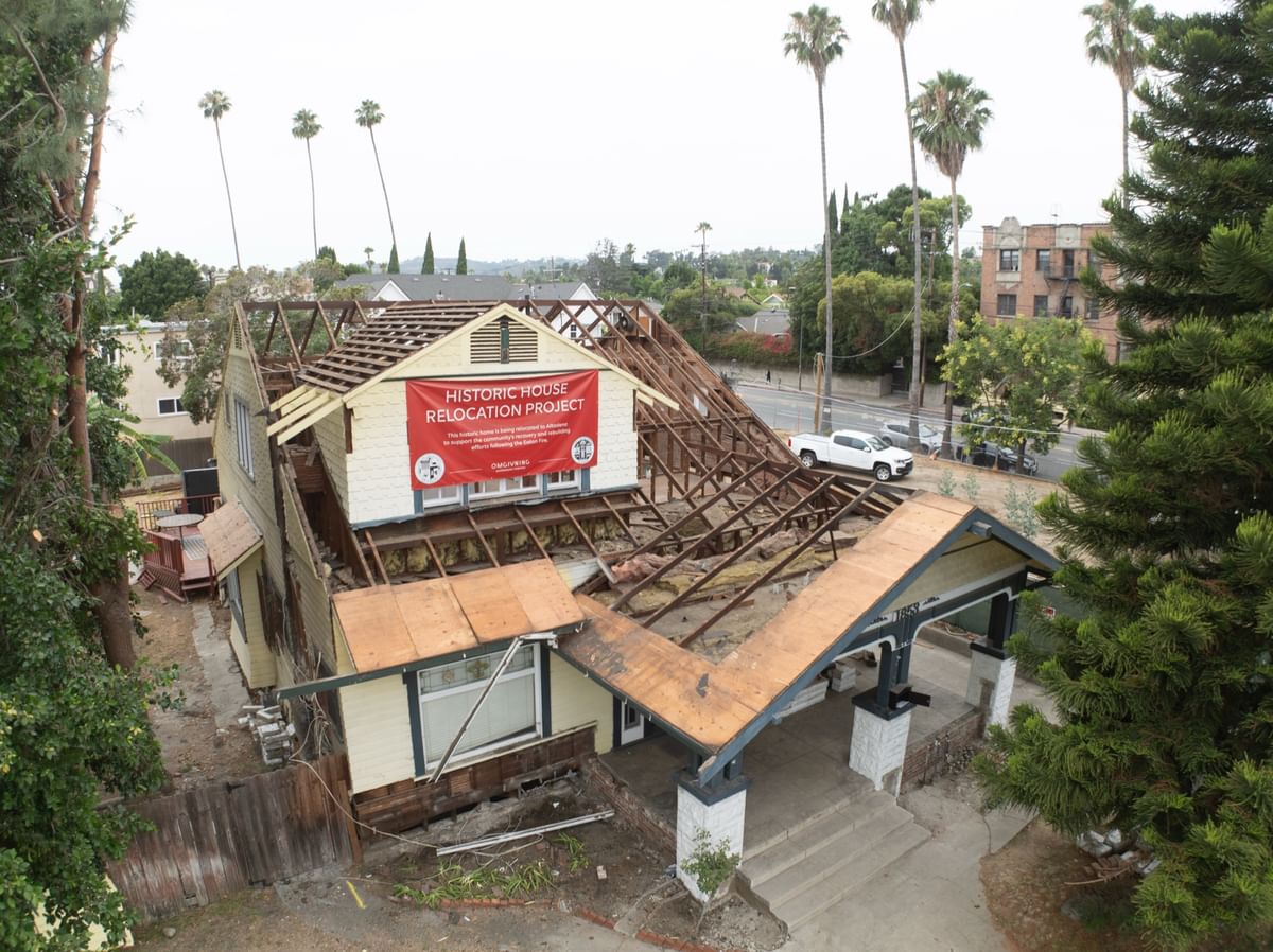 Saved from the wrecking ball, existing homes across LA are relocated onto Altadena lots destroyed by wildfires