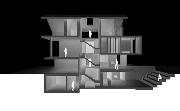 Atelier RZLBD / Stacked House / cross section