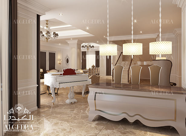 Modern villa interior design in Sharjah