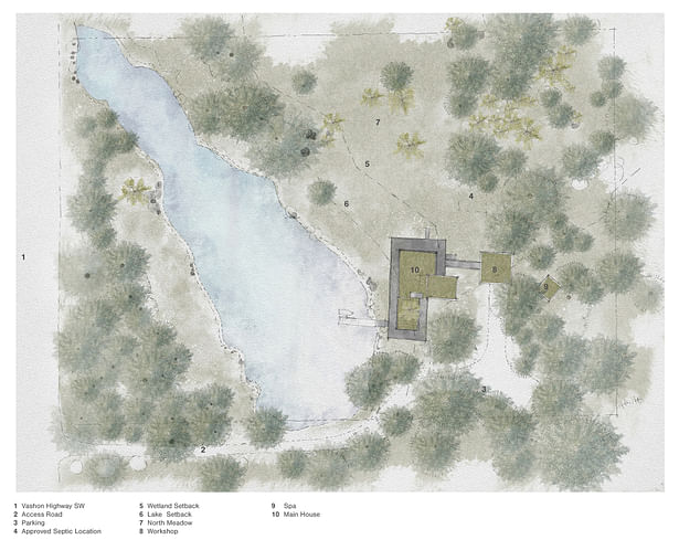 Whispering Firs - Site Plan (Rendering by Wittman Estes)