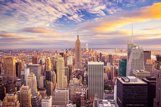 New York City illuminated by a golden sunset. Photo: Derrick Brutel/Flickr.