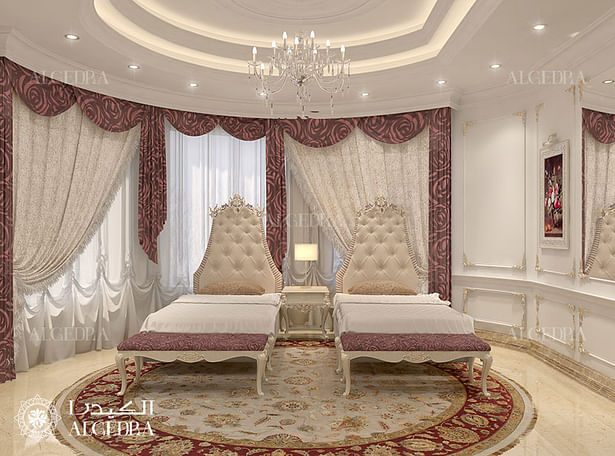 Kids bedroom design in luxury villa