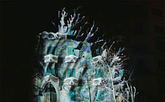 Antoni Gaudí’s Casa Batlló overlaid with AI-informed artwork by Sofia Crespo