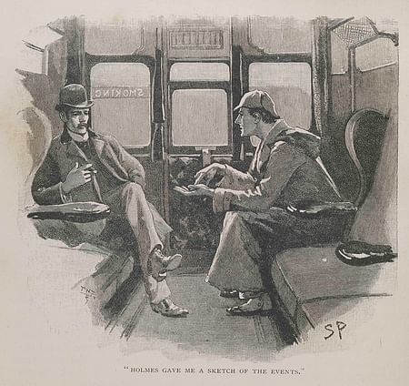 Illustration of Holmes and Watson by Sidney Paget (1860-1908)
