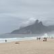 Ipanema Beach on a cloudy day