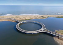 Take a look at Rafael Viñoly's new circular bridge in Uruguay