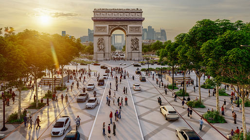Rendering from the Champs-Élysées, History & Perspectives study, led by Philippe Chiambaretta/PCA-STREAM.