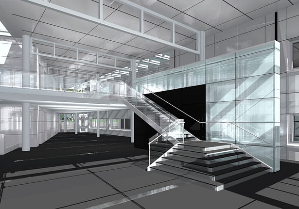 Digital rendering - Lobby interior