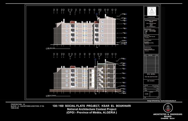 Block A - Left Elevation & Section - (View 7 of 10)