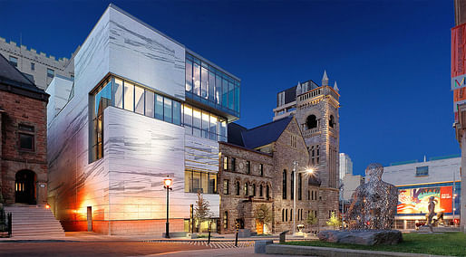 URBAN ARCHITECTURE: Montreal Museum of Fine Arts - Claire & Marc Bourgie Pavilion of Quebec and Canadian Art (Montreal, QC) by Provencher Roy. Photo: Marc Cramer