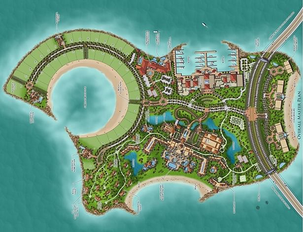 Enlarged island original design in Dubai