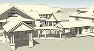 Hotel renovations and poolhouse addition conceptuals