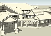 Hotel renovations and poolhouse addition conceptuals