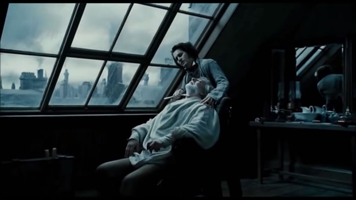 Screenshot from Sweeney Todd's 'Pretty Women' sequence, credit Amelia Taylor-Hochberg.