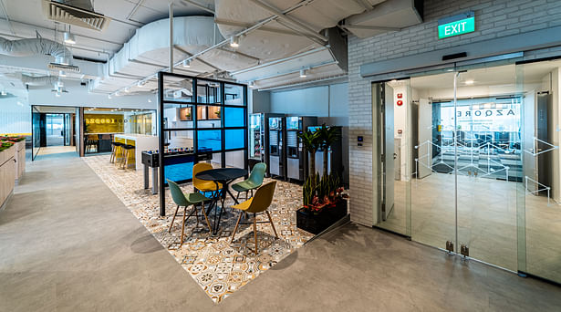 A modern office design with open pantry and games spaces - Azqore by Space Matrix - 2